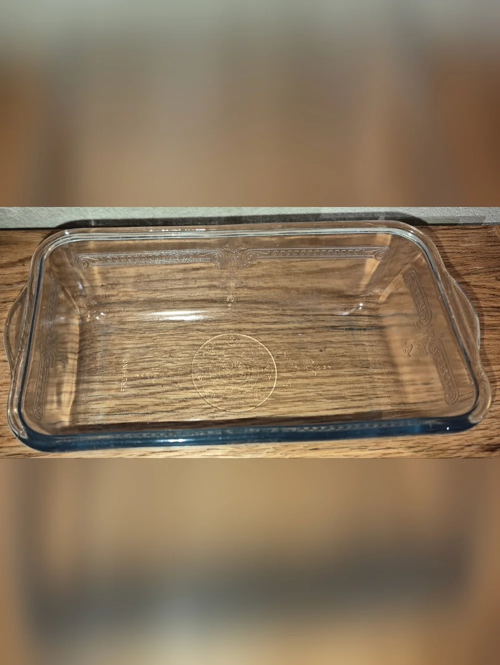 Vintage 1940s Glass FIRE KING Sapphire Blue PHILBE 9 x 5 Loaf Pan